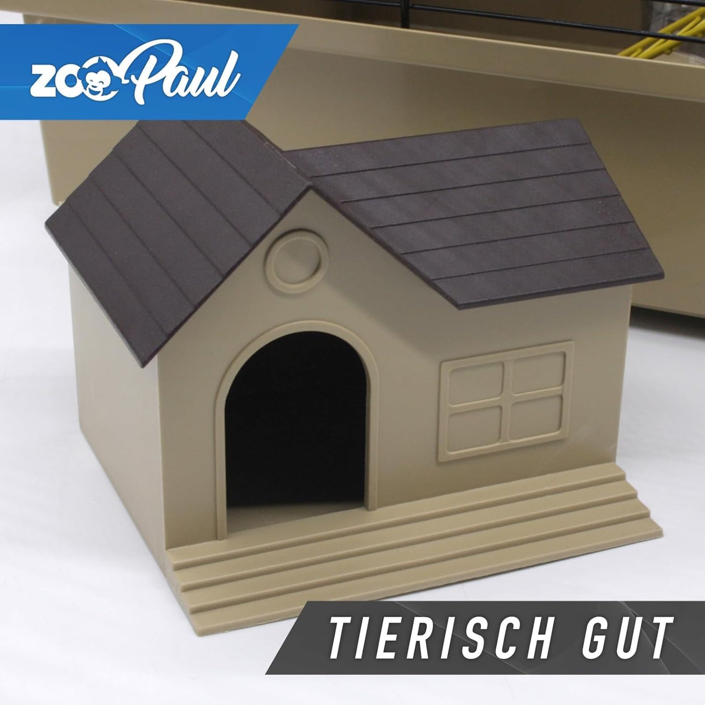 XXL Nagerkäfig mit Tunnelsystem & Zubehör, beige
