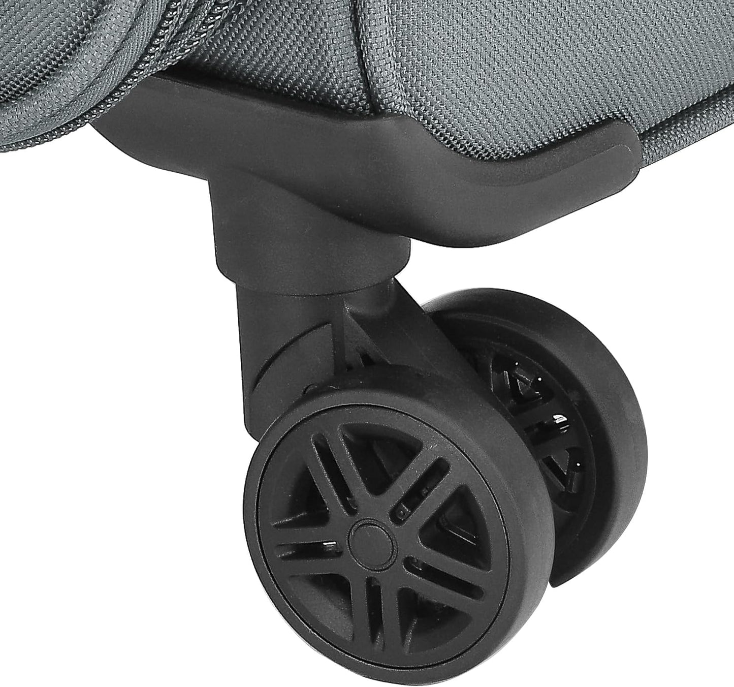Leichter XL-Stoffkoffer mit Zahlenschloss, Grau XL-Grosser Koffer-74cm