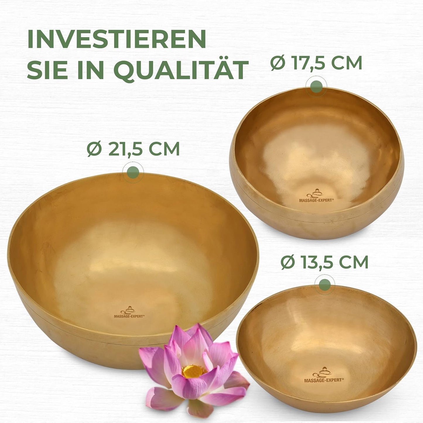 3er-Set Klangschalen, Klangschalen-Set für Einsteiger [3 Klangschalen]