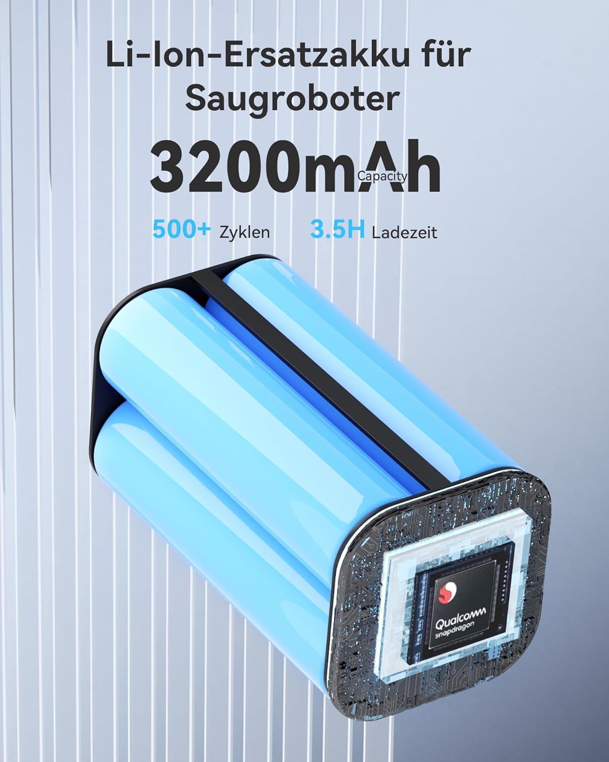 Ersatzakku für eufy RoboVac Modelle mit Schraubendreher, 3200 mAh with Screwdriver