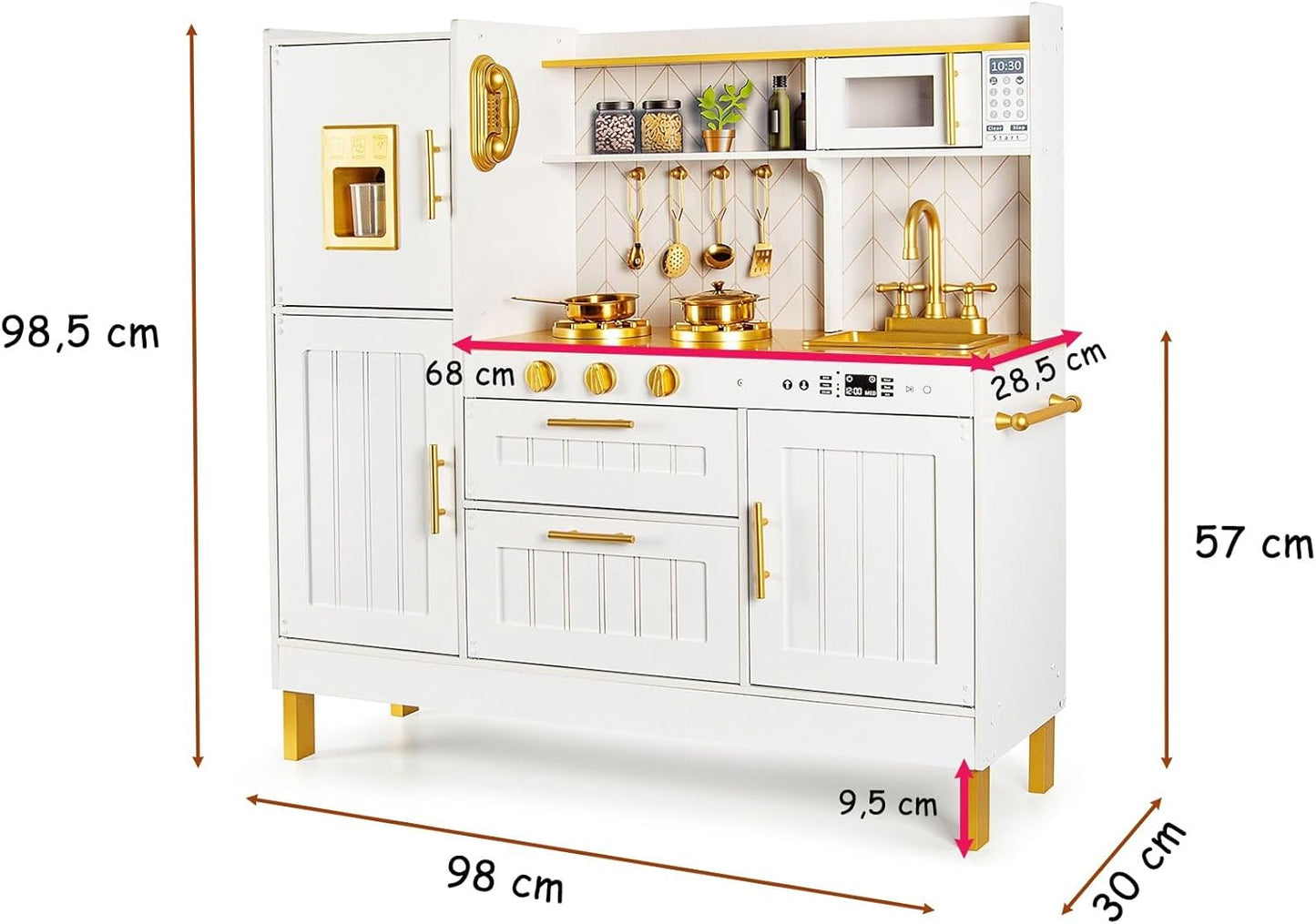 Kinder-Spielküche, Gold