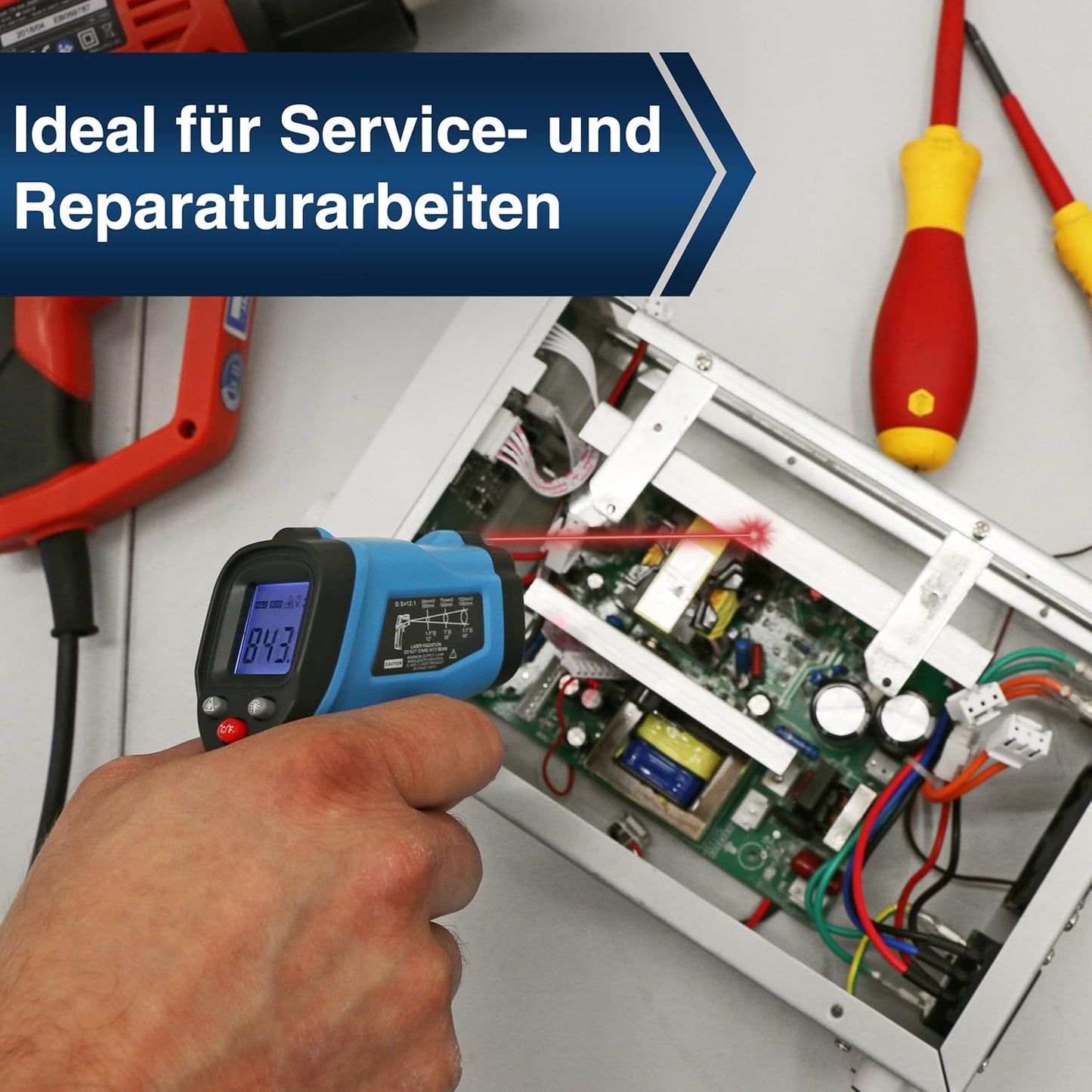 Infrarot-Laserthermometer -50°C bis 600°C