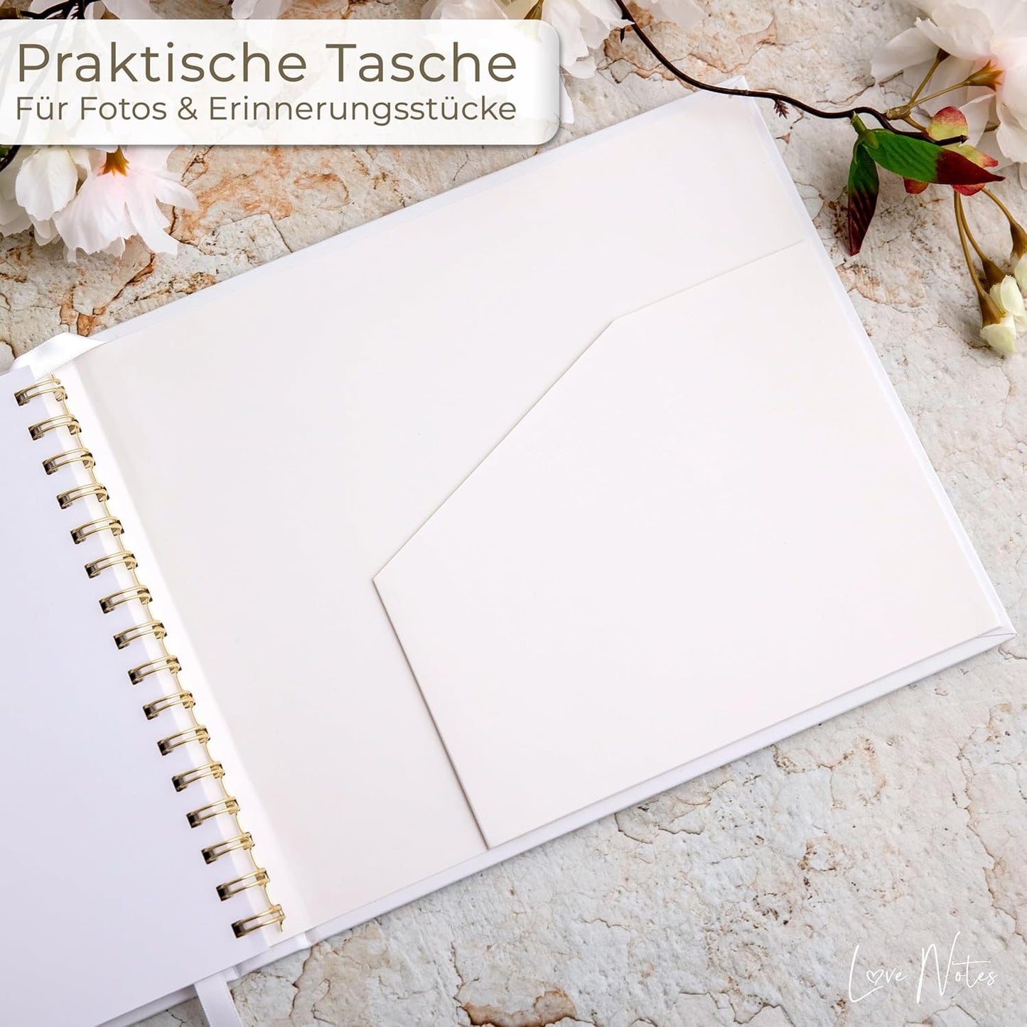 Gästebuch für Hochzeit und besondere Anlässe, Weiss