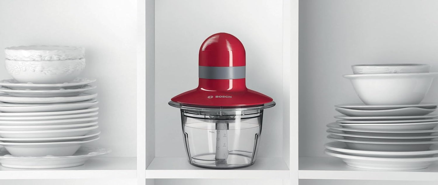 MMR08R2 Universalzerkleinerer, 400 W Mixbecher 800 ml Rot