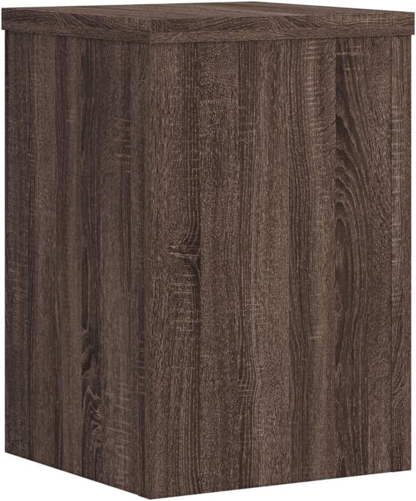 Pflanzenständer 2er-Set, 25 x 25 x 35 cm Braune Eiche