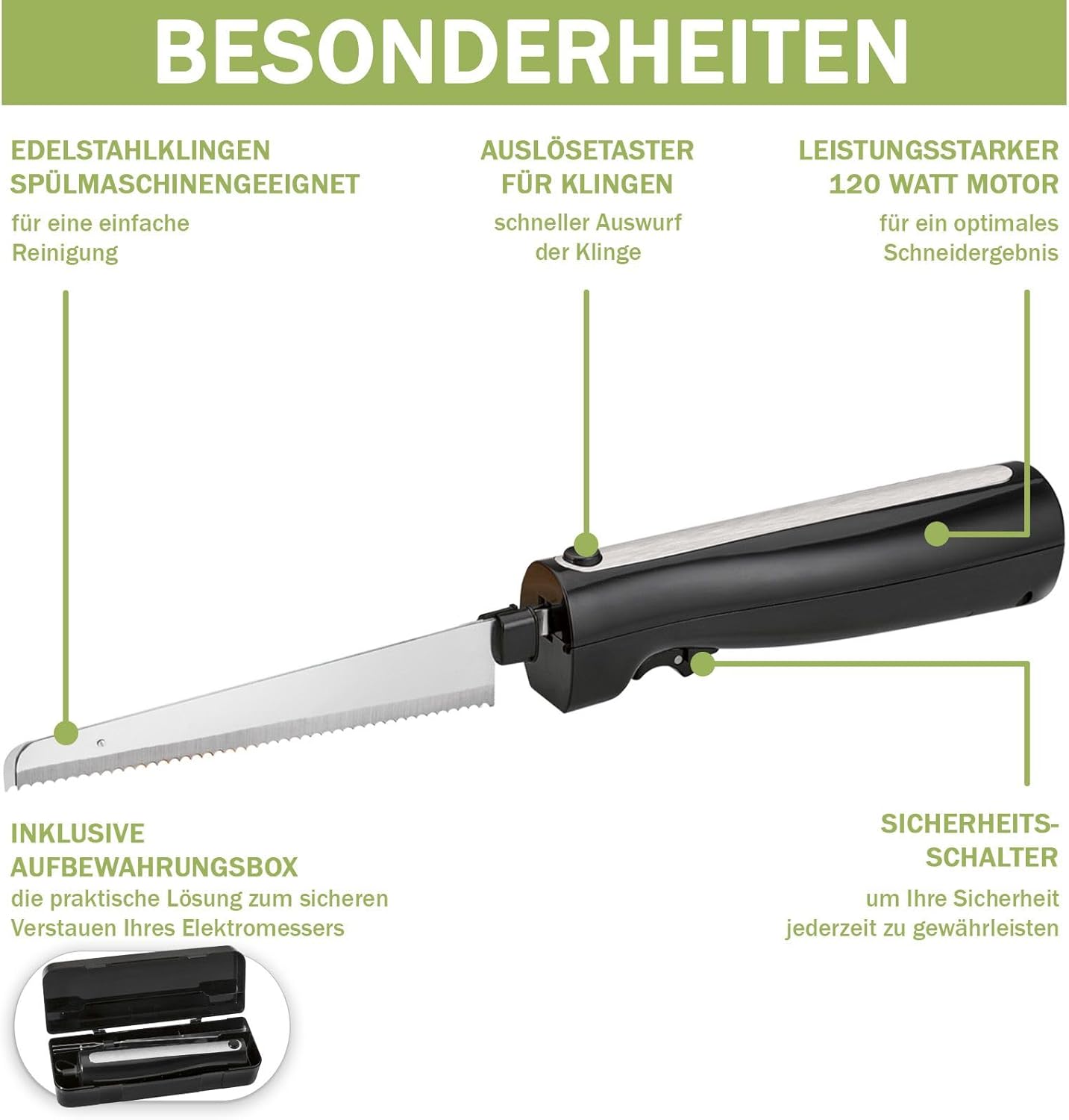 Elektromesser mit Doppelklingen
