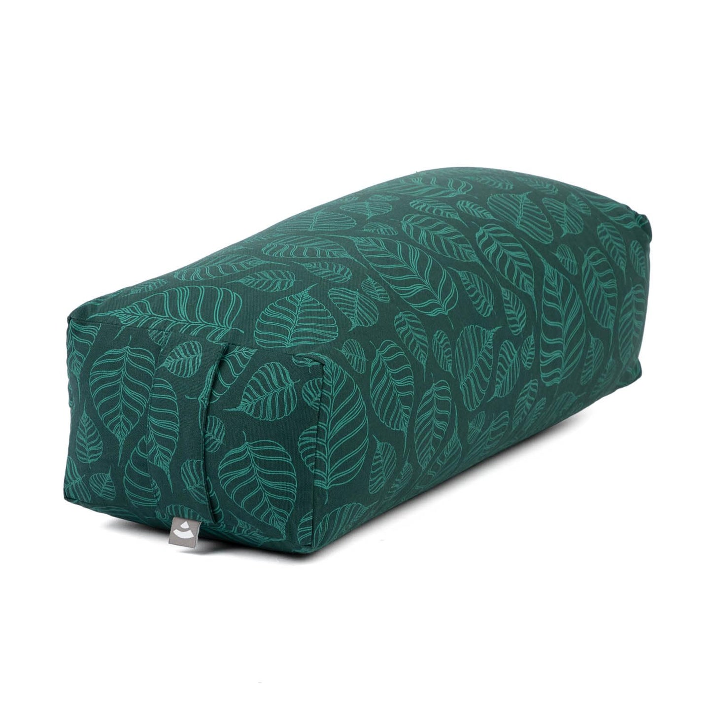 Yoga Bolster Salamba mit Dinkelfüllung, Bodhi Leaves / Deep Green