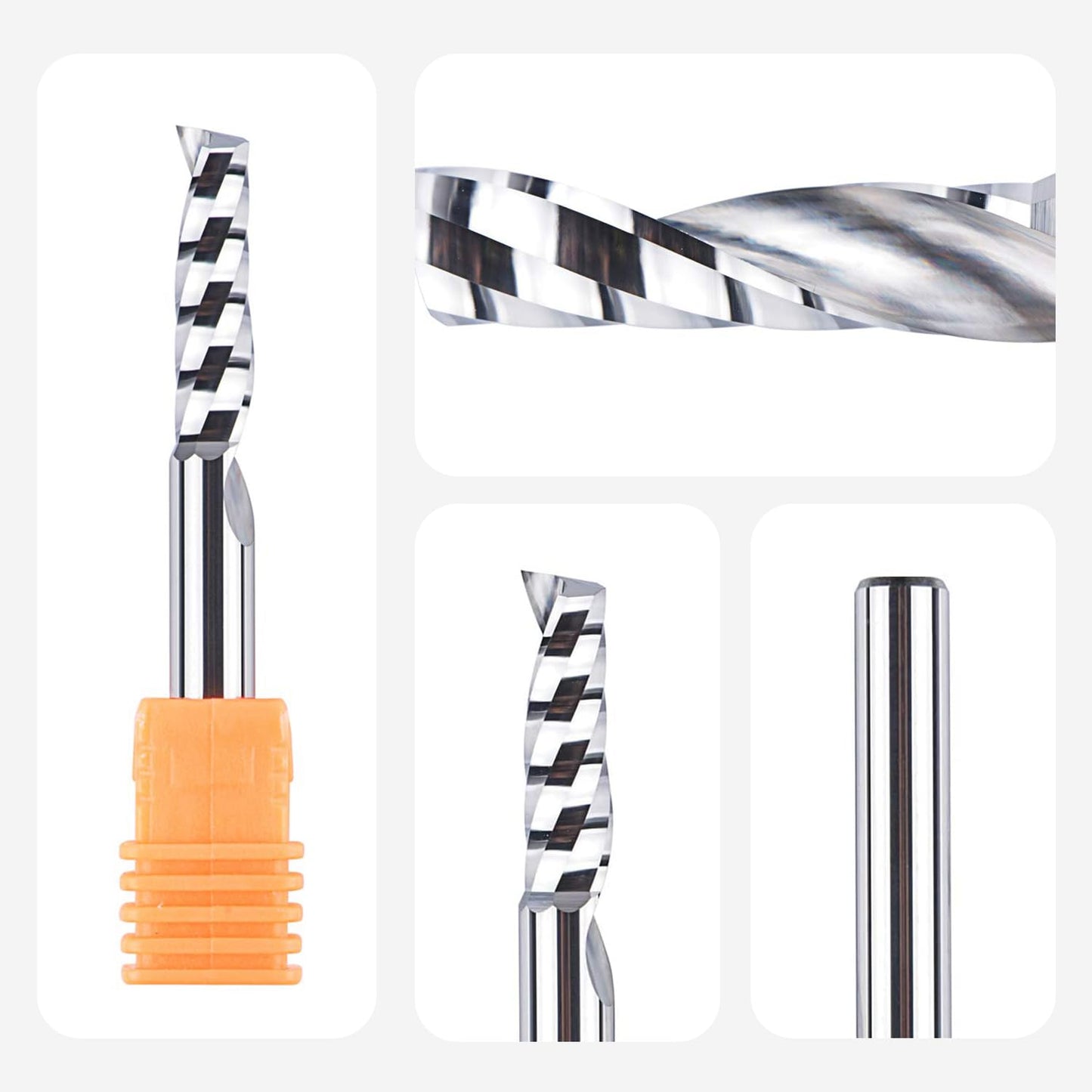 Alu Fräser-Set für CNC-Fräse, 2 Stück, 2