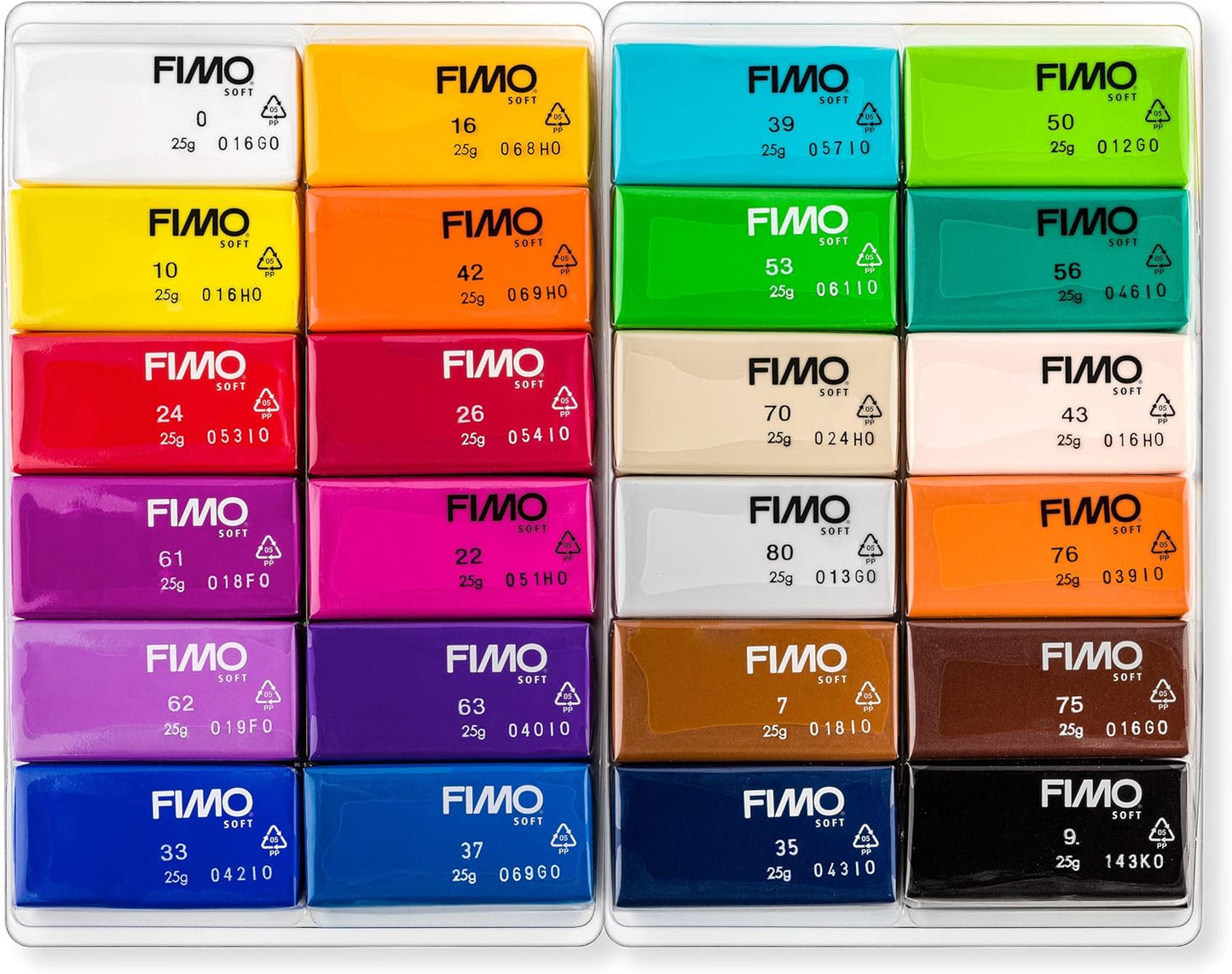 FIMO Modelliermasse-Set mit Zubehör (24 Farben), Starter Set Bundle mit Zubehör 24 Farben