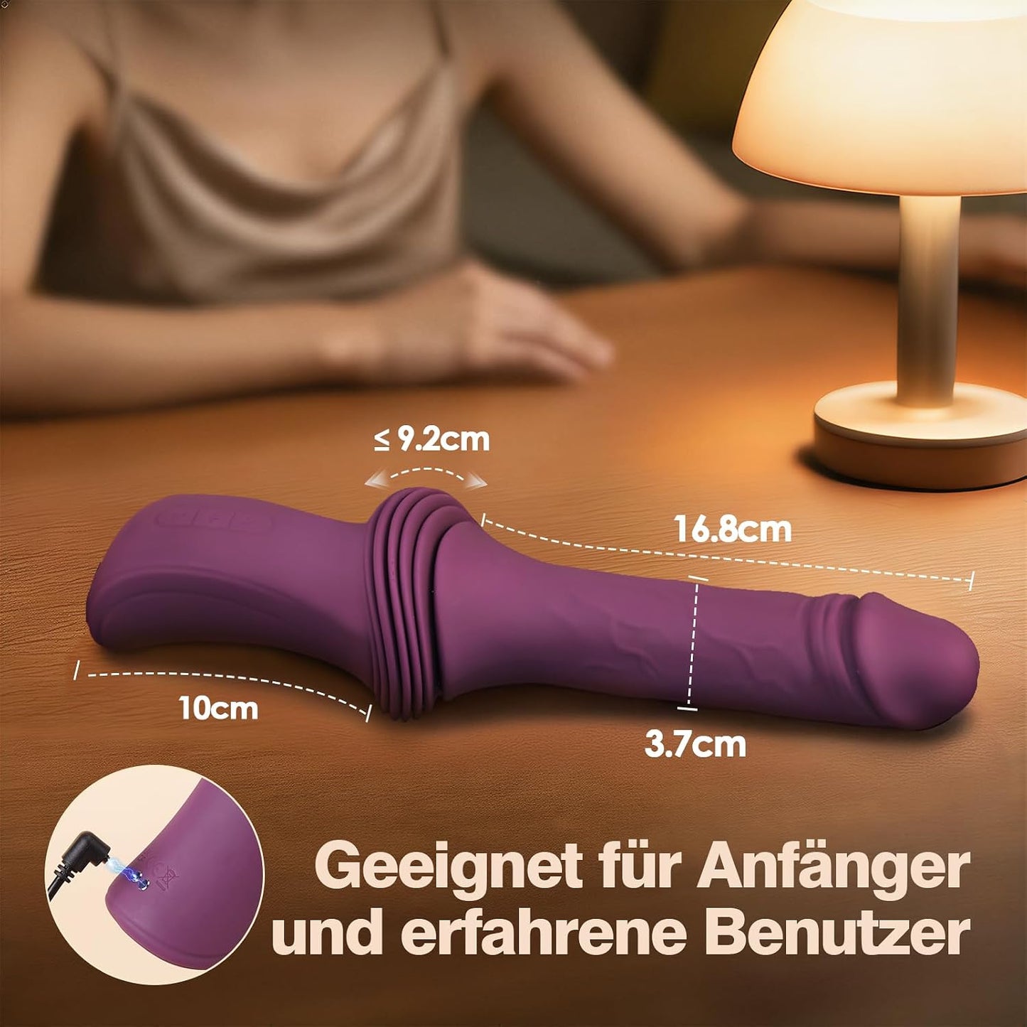 Dildo Vibratorenset mit Heiz- und Stossfunktion