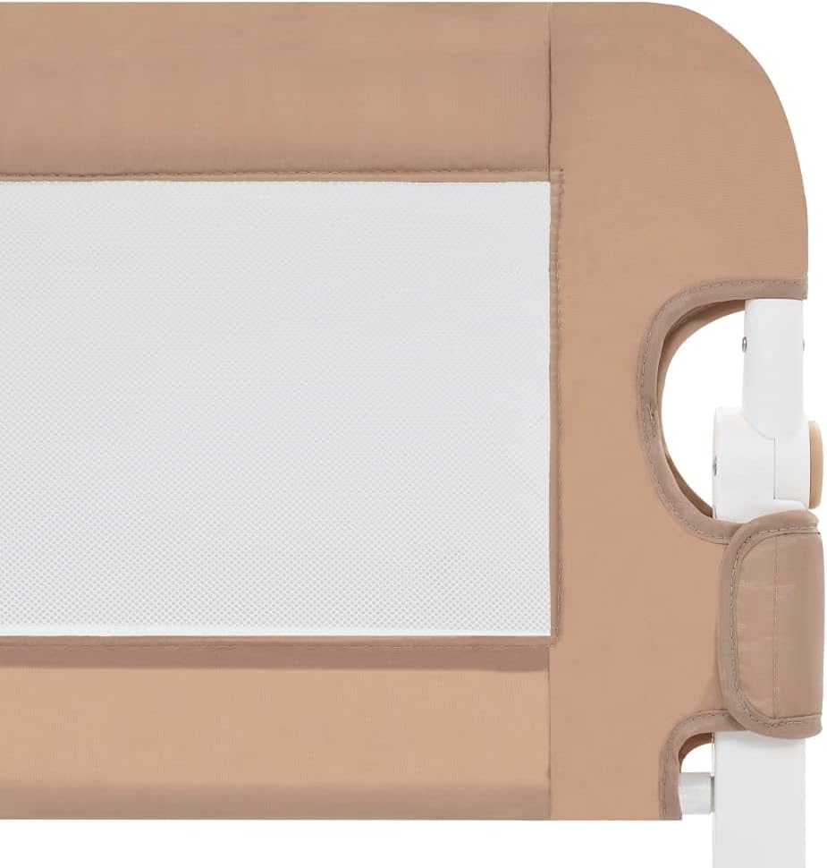 Bettschutzgitter für Kinderbett, 120 x 42 cm Braun