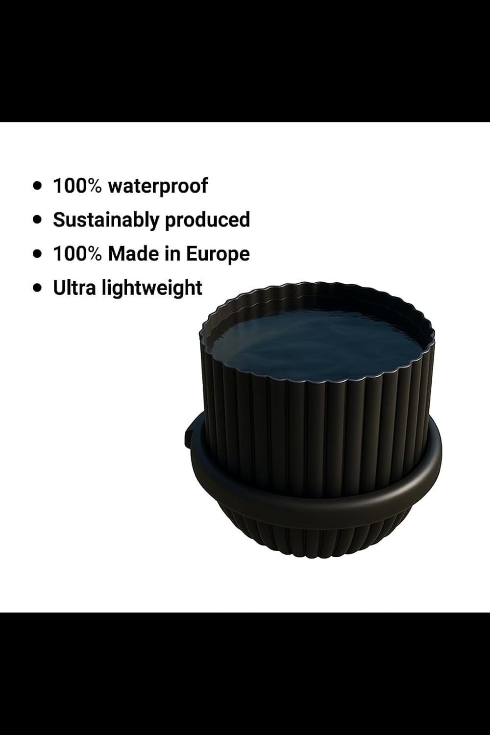 Pflanztöpfe Set für Akustikpaneels, 2x Ring Large + 2x Pot Large