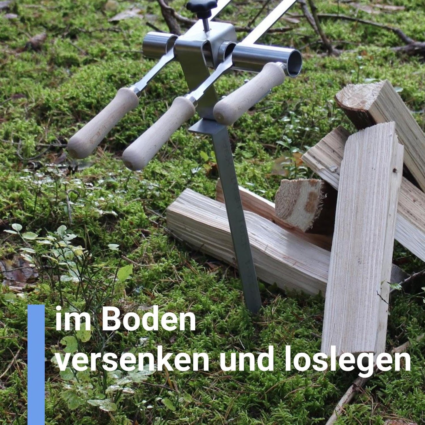 Steckerlfisch Grillspiesshalter inklusive Befestigungsmaterial