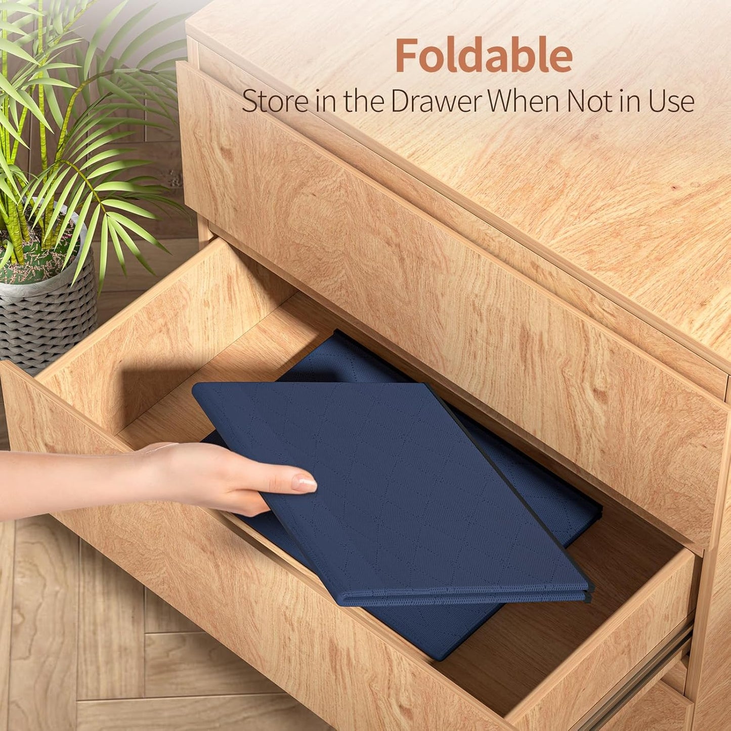Unterbett-Aufbewahrungsboxen-Set (3 x 90L), Blau 90L x 3