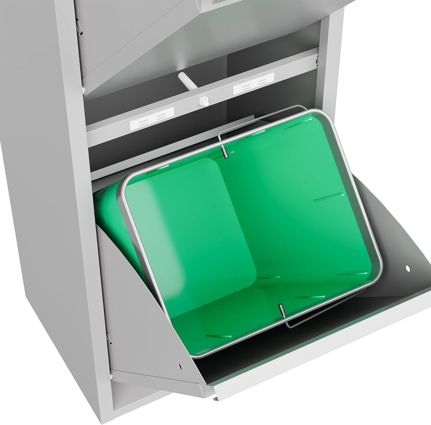 Geruchsloses Mülltrennsystem, 3 X 15 L Grau