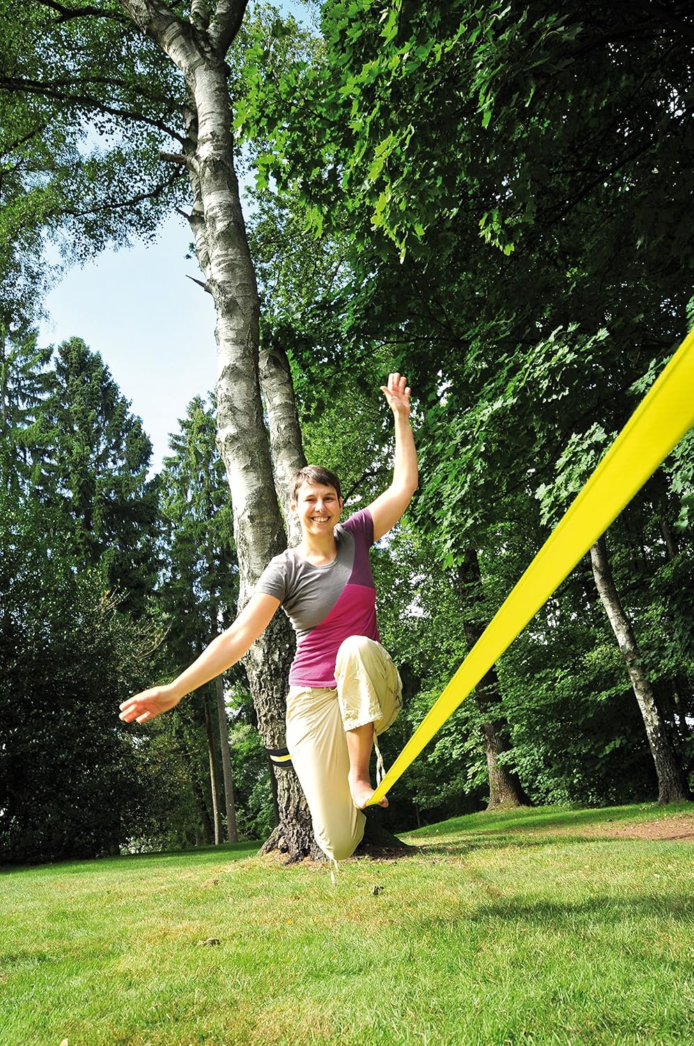 Slackline Set mit Baumschutz
