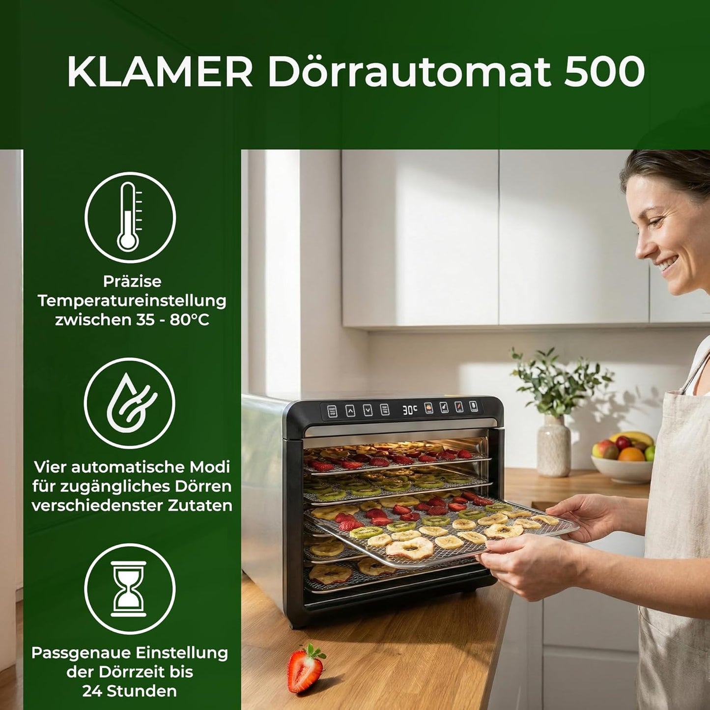 Dörrautomat mit Timer, Dörrautomat 500