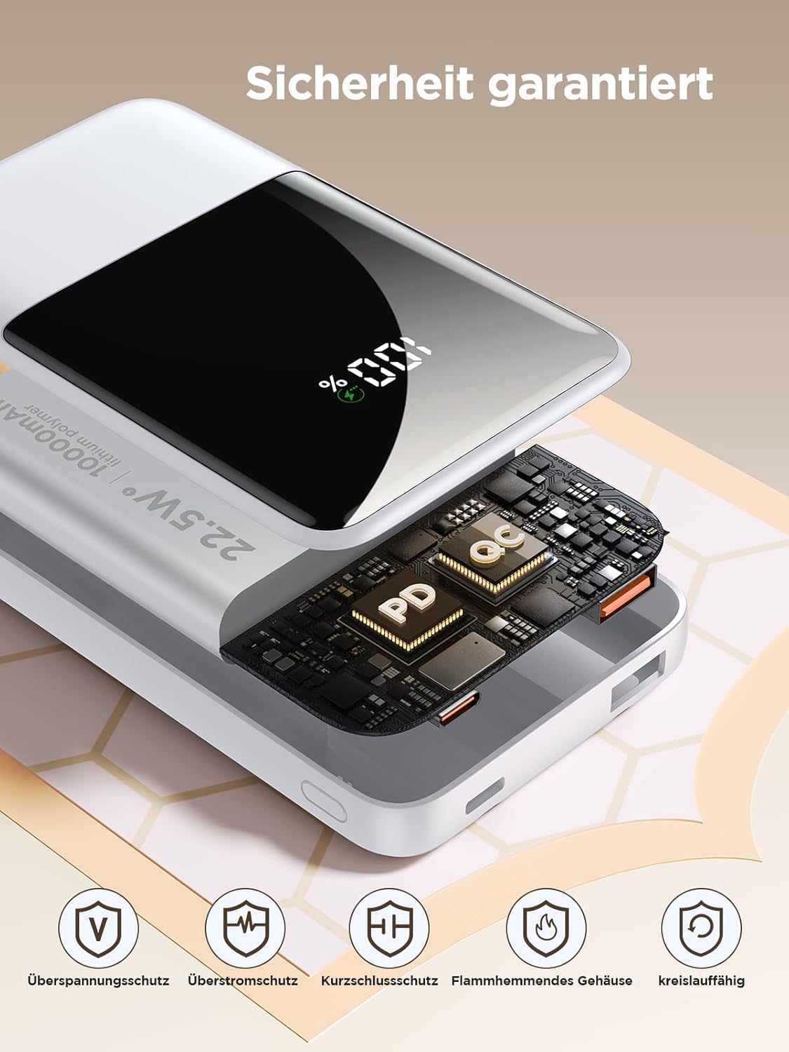 Powerbank, Weiss 20000mAh