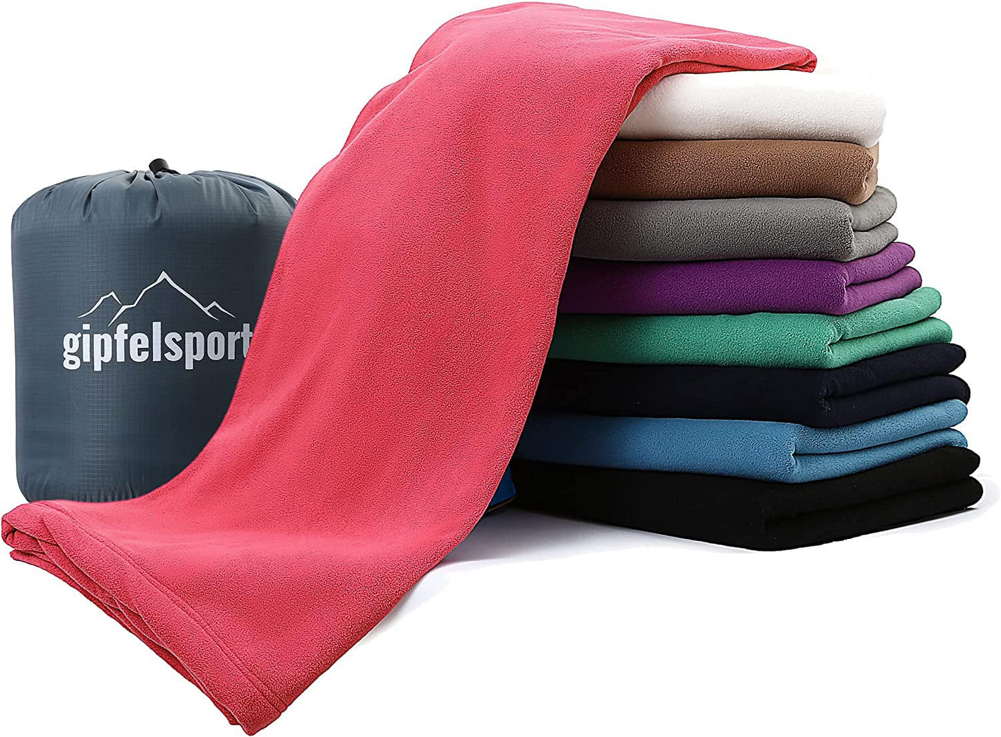 Mikrofaser-Deckenschlafsack, 185x150 cm, fuchsia