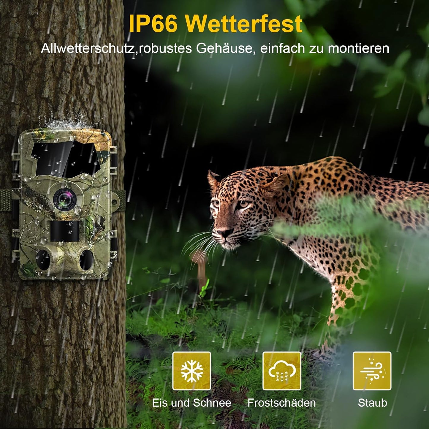Wildkamera 5K WLAN mit Handyübertragung App