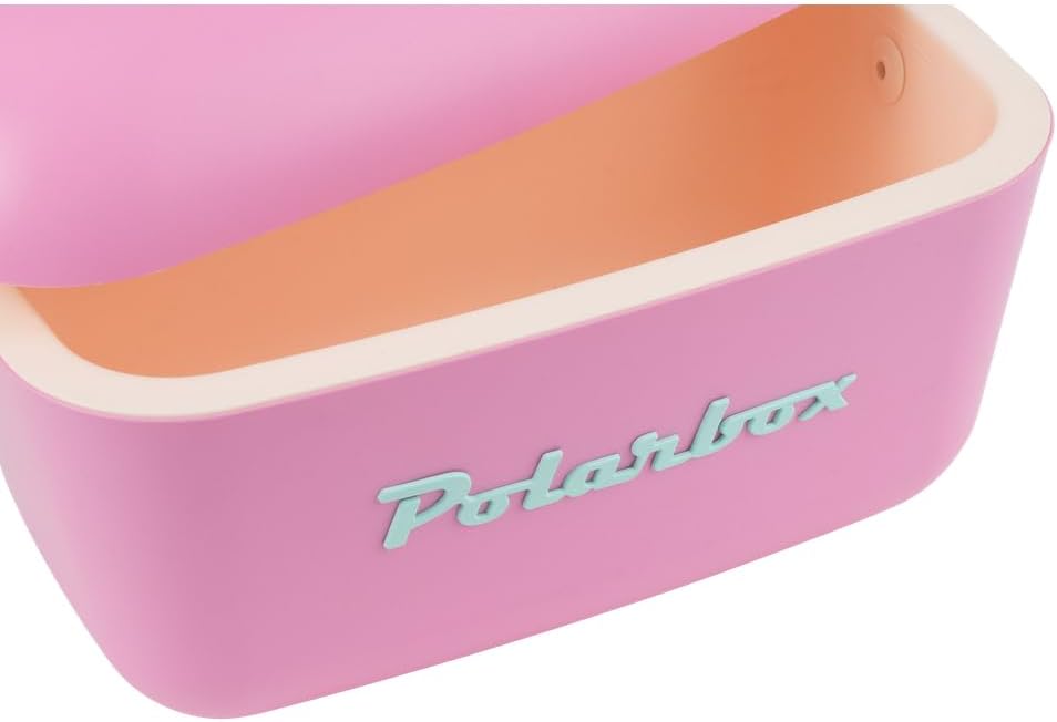 Retro Kühlbox mit thermischer Isolierung (12 L), 12 L Candy Pink