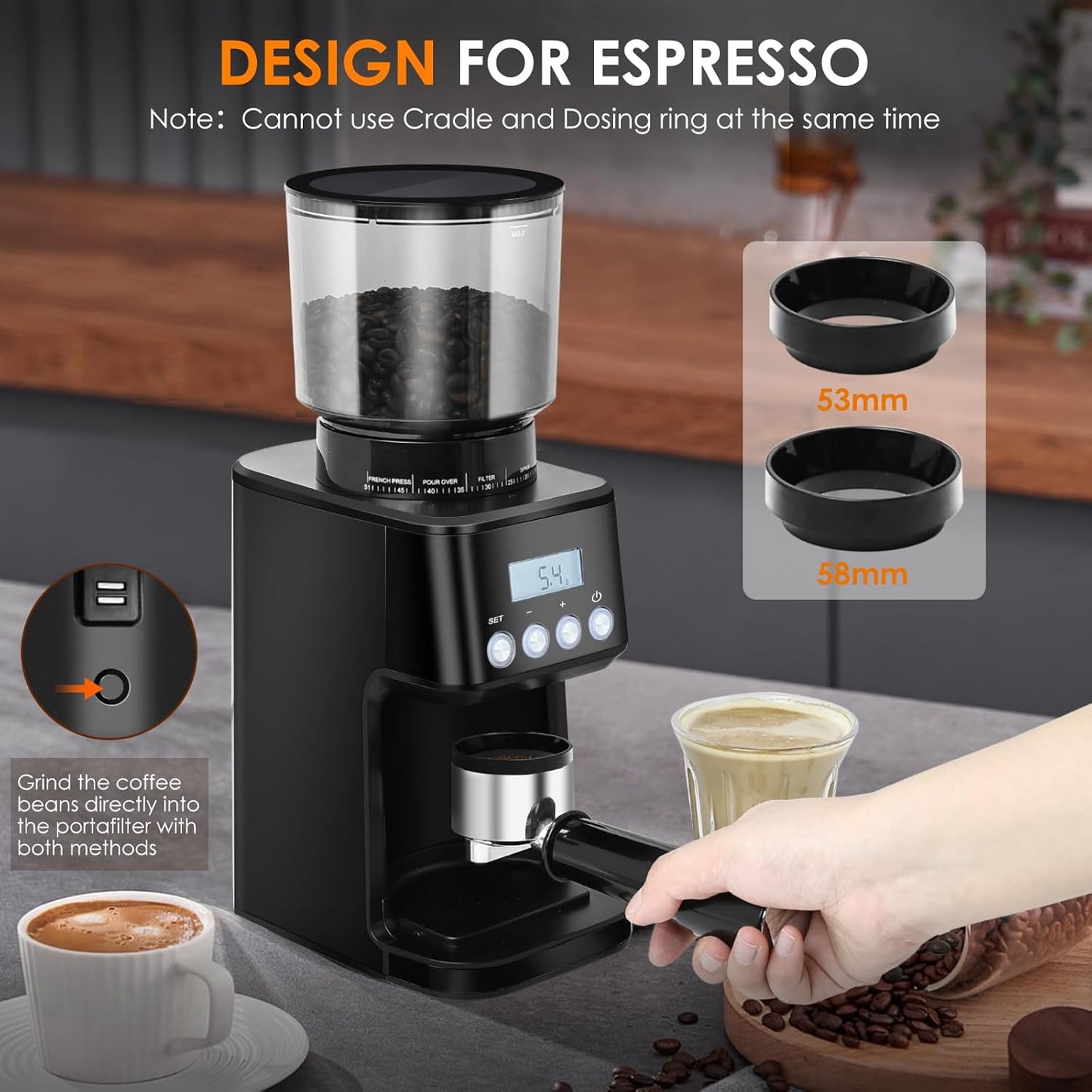 Kaffeemühle, Schwarz
