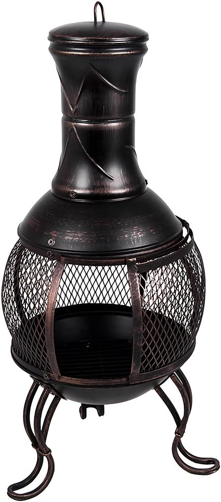 Gartenkamin mit Grillfunktion, Modern
