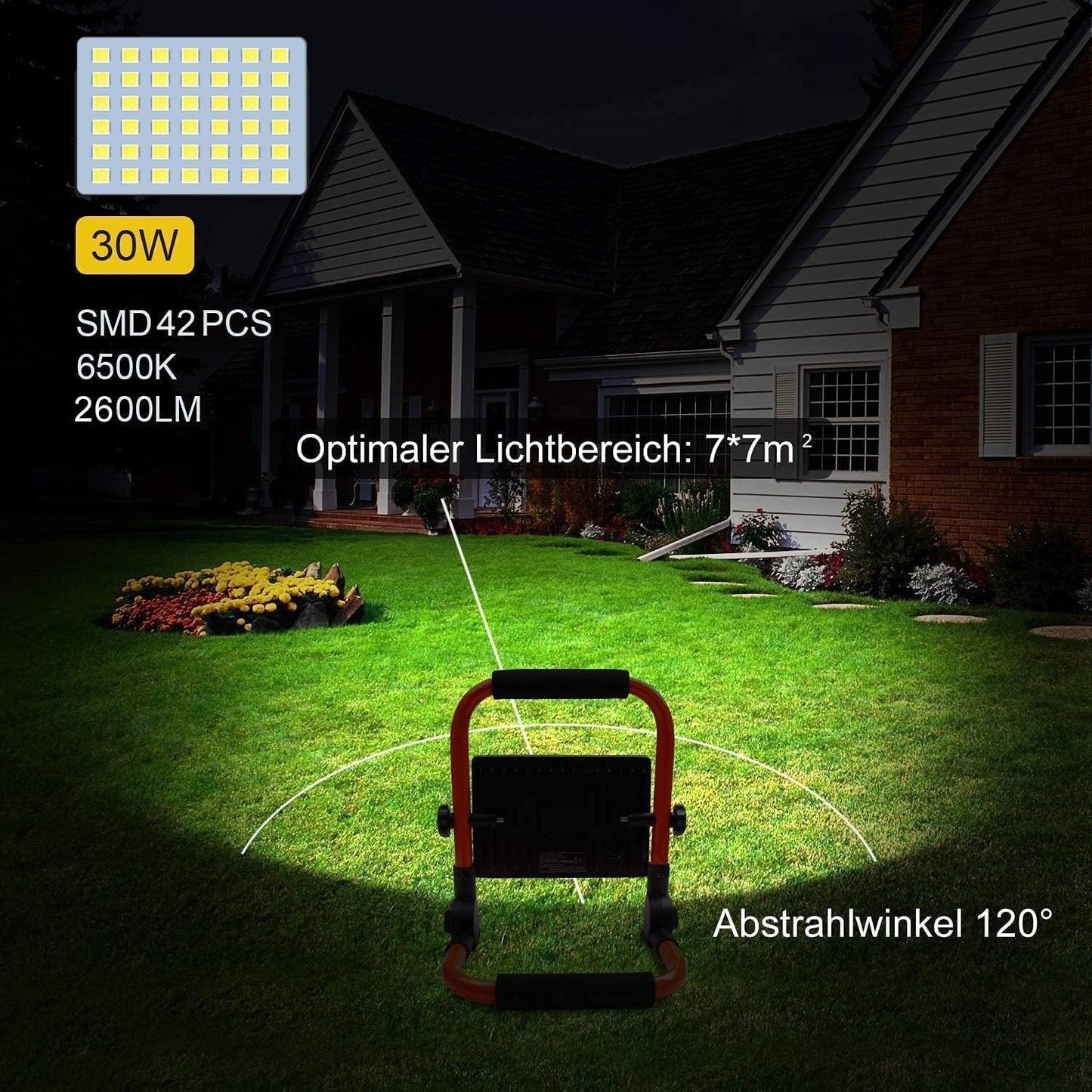 LED Baustrahler, 30W