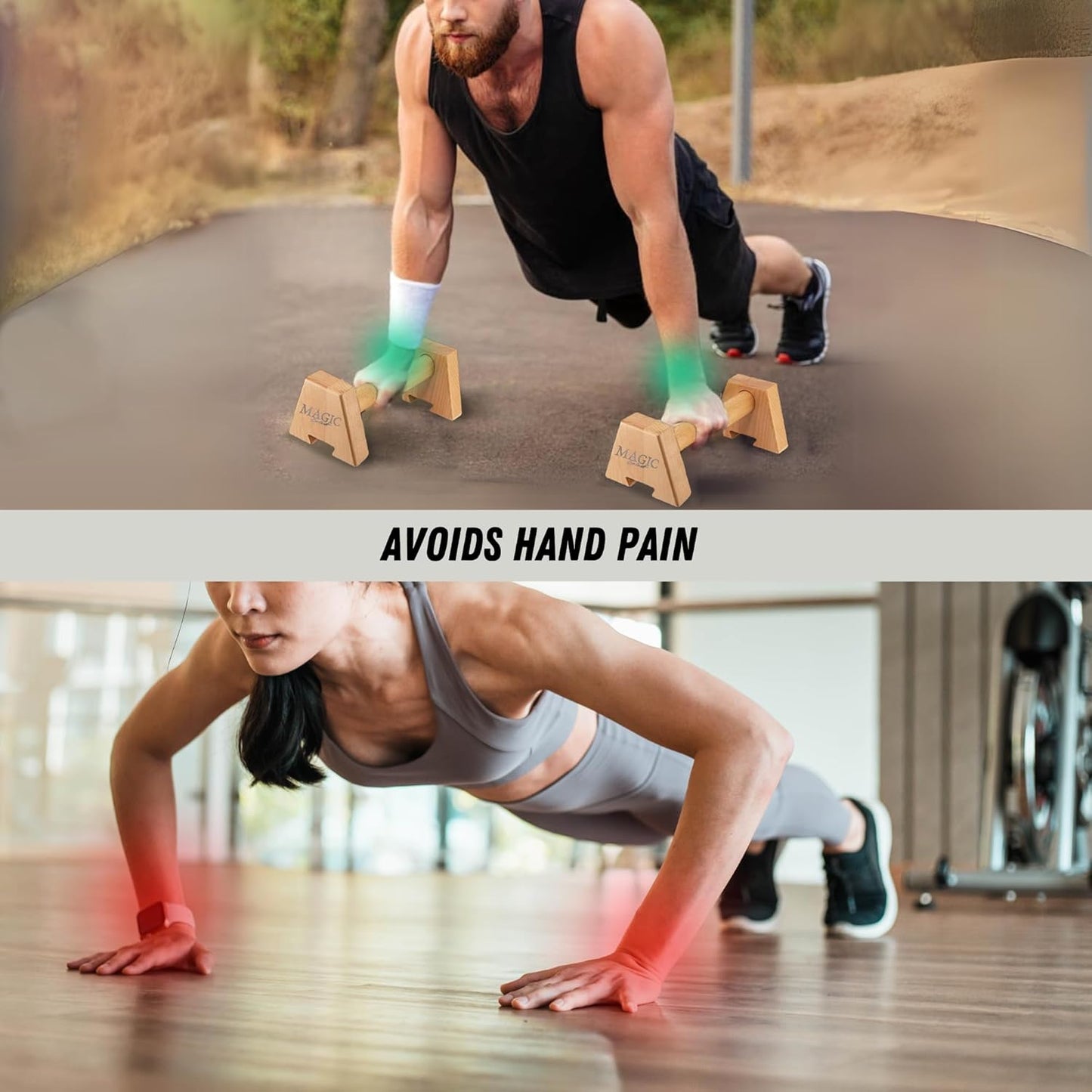 Push-Up-Trainingsset mit Widerstandsband, B0072