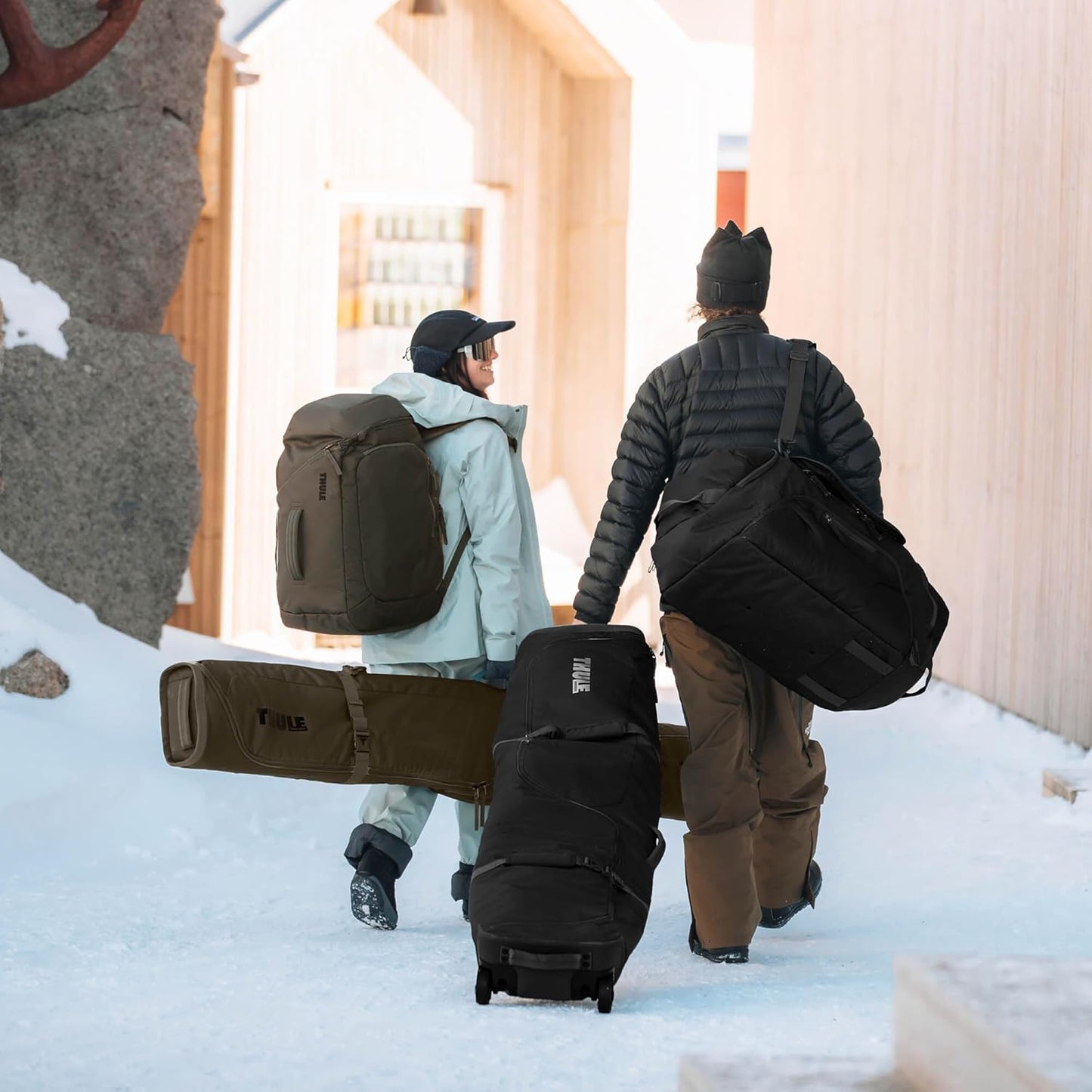 Roundtrip Snowboard- und Skischuh-Rucksack, 60 l, 60 Mid Blue