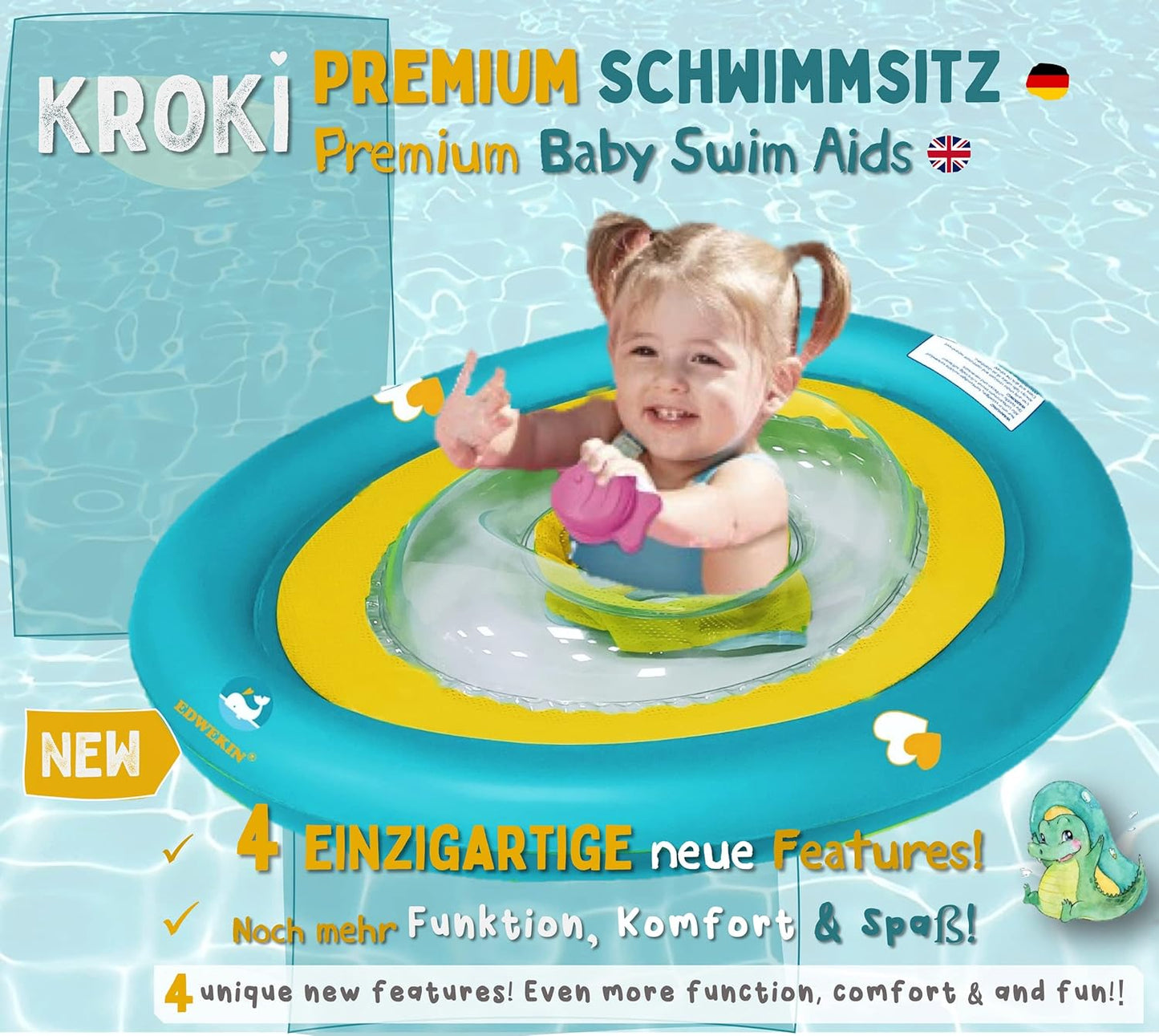 Baby Schwimmring, Krokodil