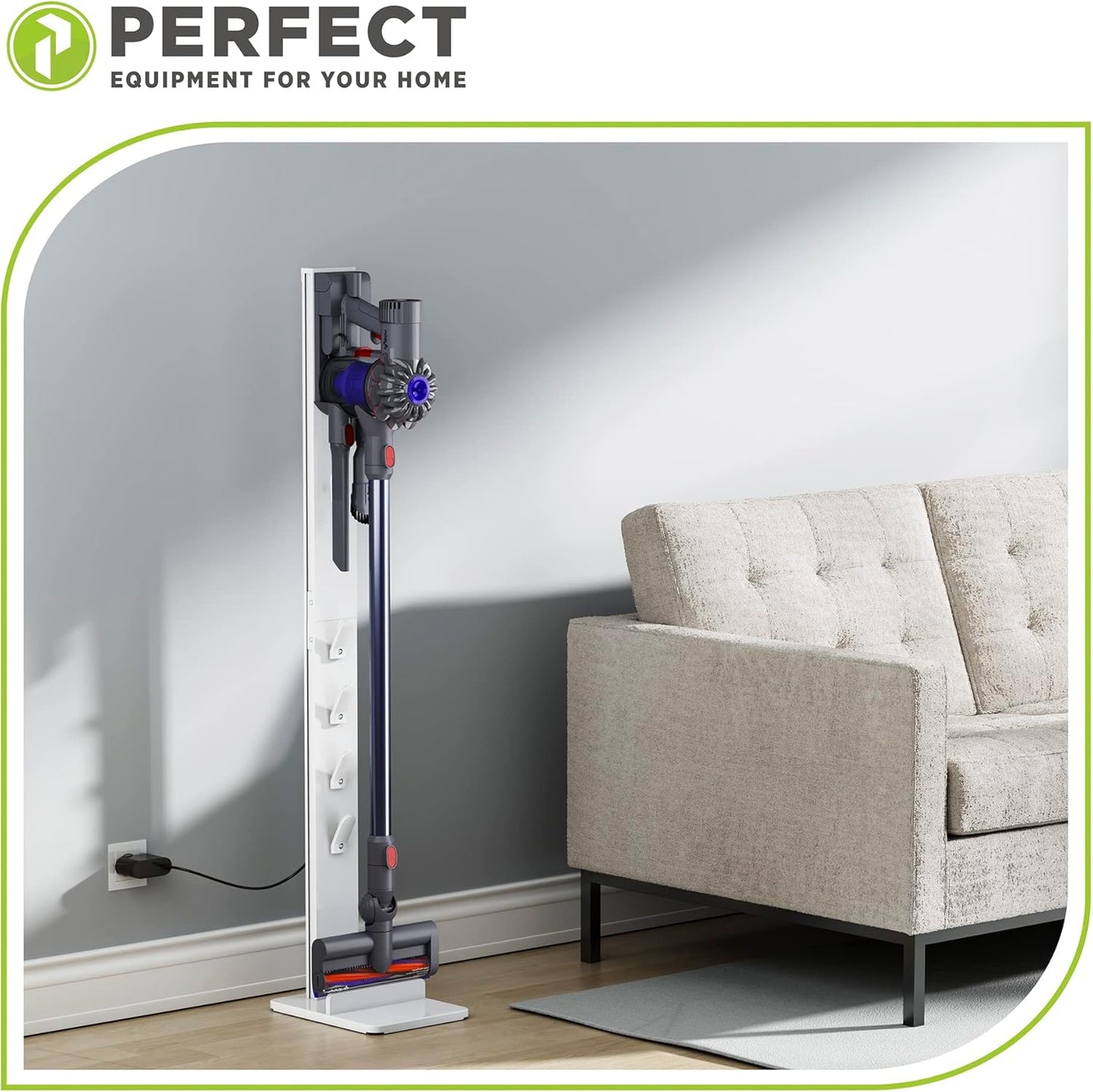 Staubsaugerständer PHD-D200W für Dyson Staubsauger, Weiss
