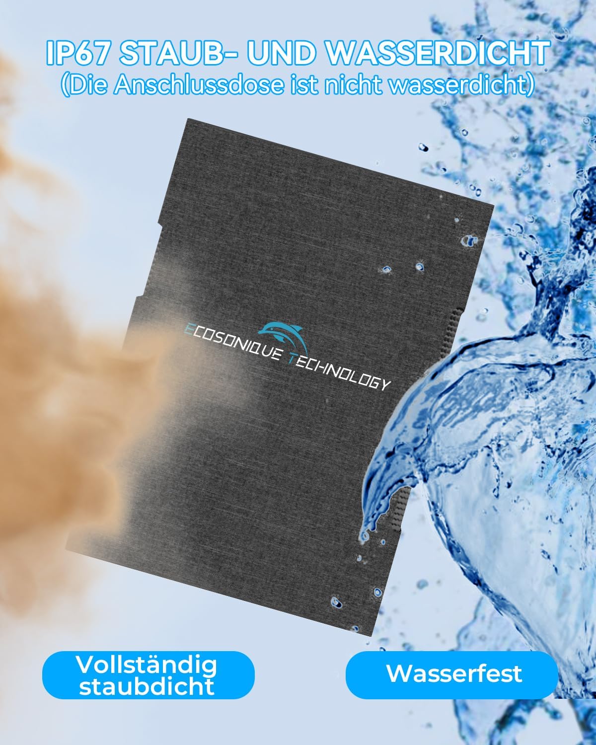 Faltbares Solarpanel für Handy & Kamera, 30W