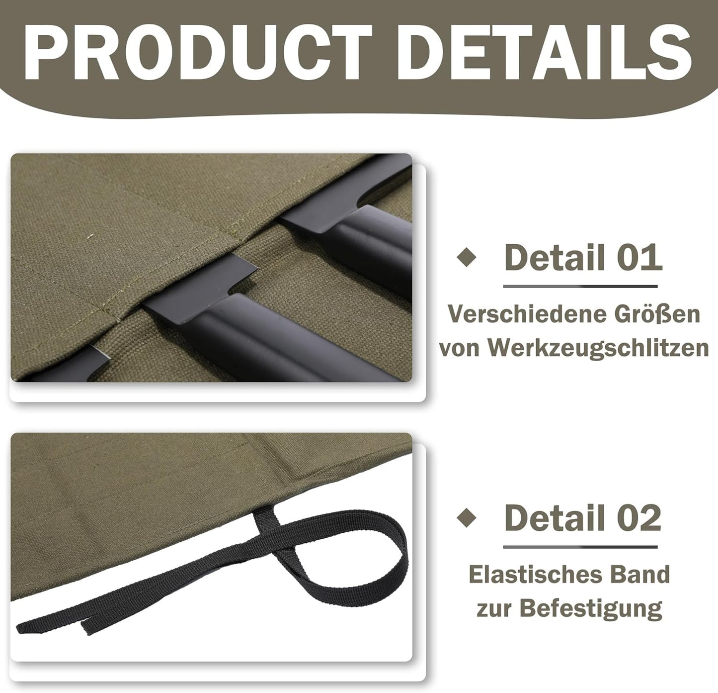 Messertasche, Militärgrün