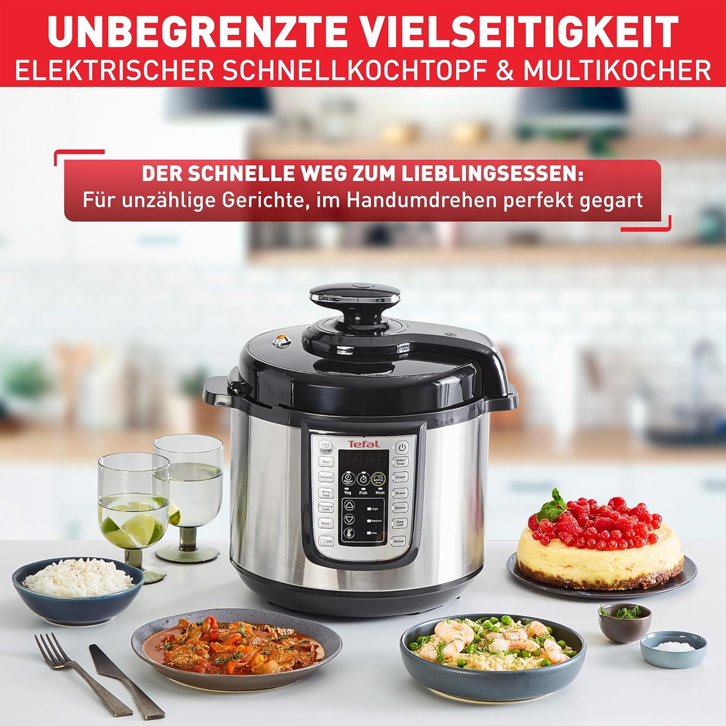 Fast & Delicious Multikocher mit 25 Programmen, CY505EF0, Neue Version