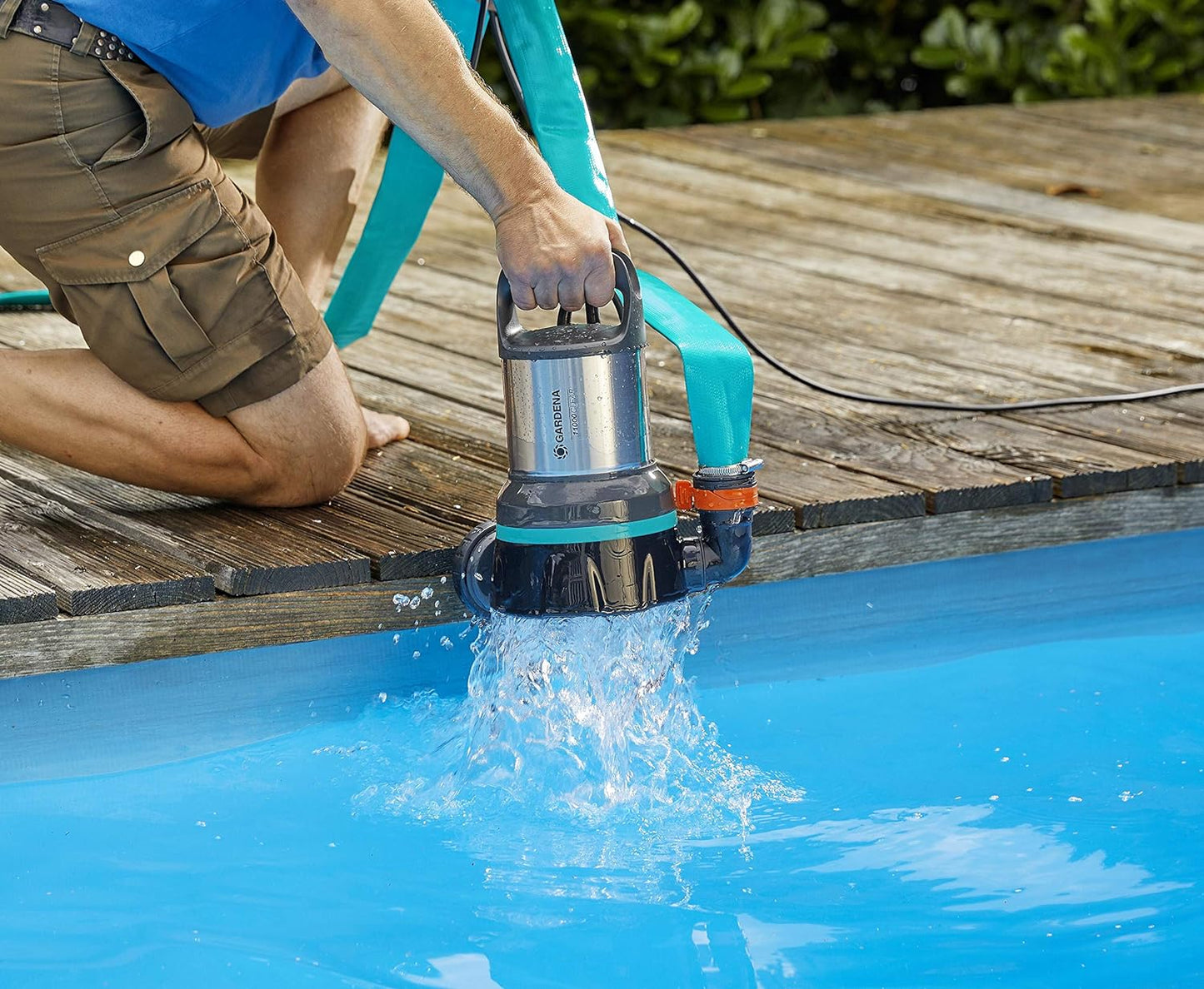 Klarwasser Tauchpumpe 11000, bis zu 11.000 l/h - Schwimmerschalter