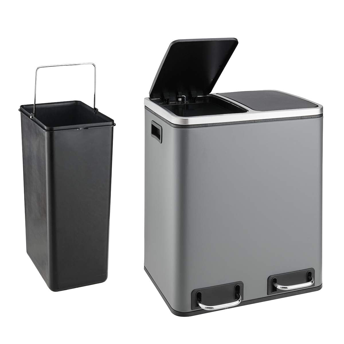 Treteimer TM2X15, Grau