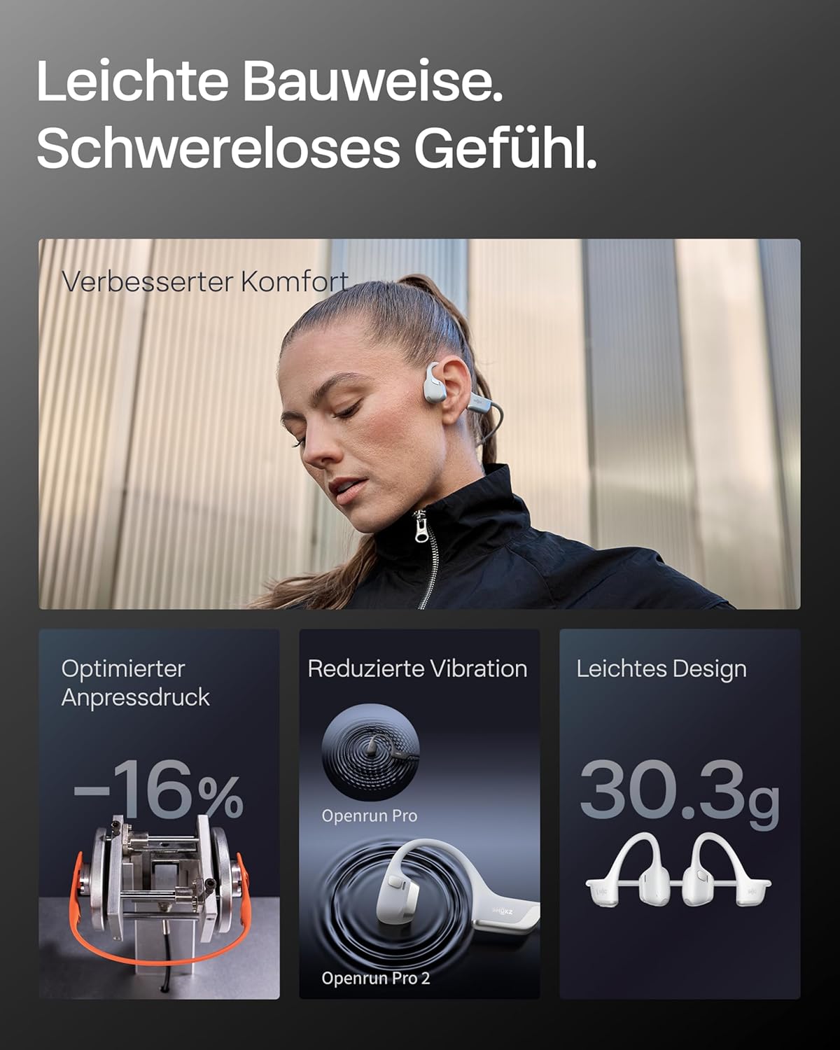 OpenRun Pro 2 Mini Knochenschall-Kopfhörer, Mini-Grösse Silbern