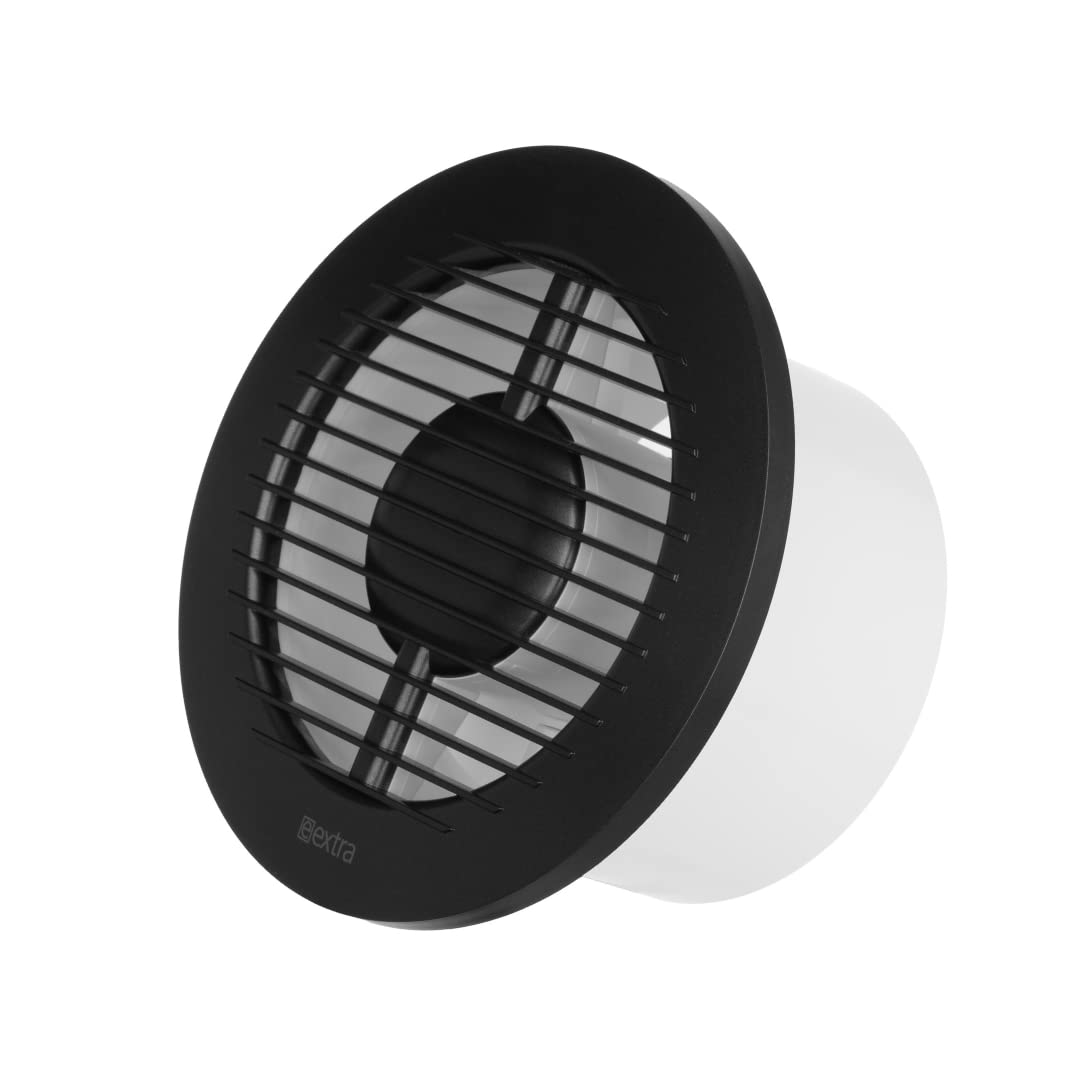 Bad-Lüfter gegen Feuchtigkeit - Leiser Ventilator 125mm, Ø 125mm Anthrazit