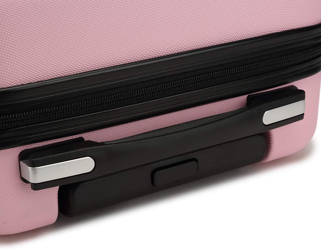 Hartschalen-Reisekoffer mit 4 Rollen, Pink Grosser Koffer