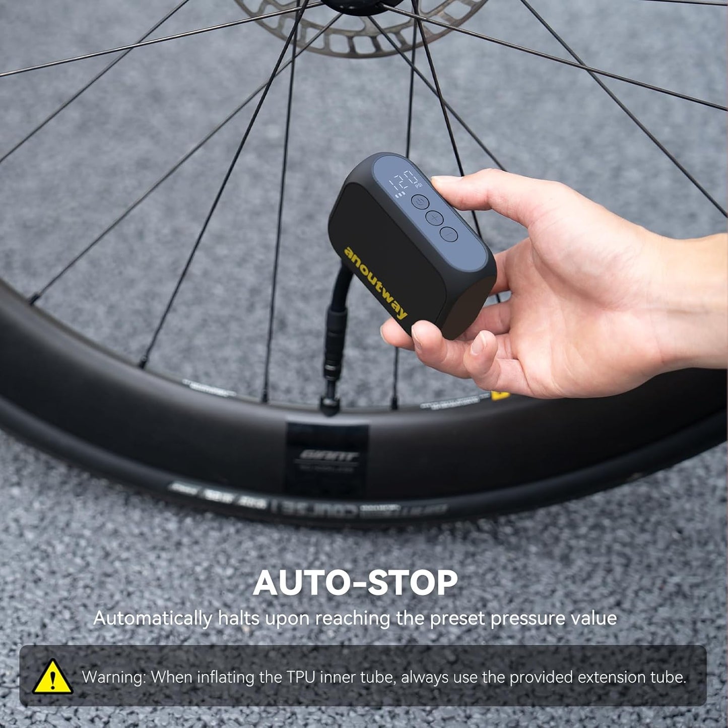 Max Anoutway Mini-Fahrradpumpe, AT1 MAX