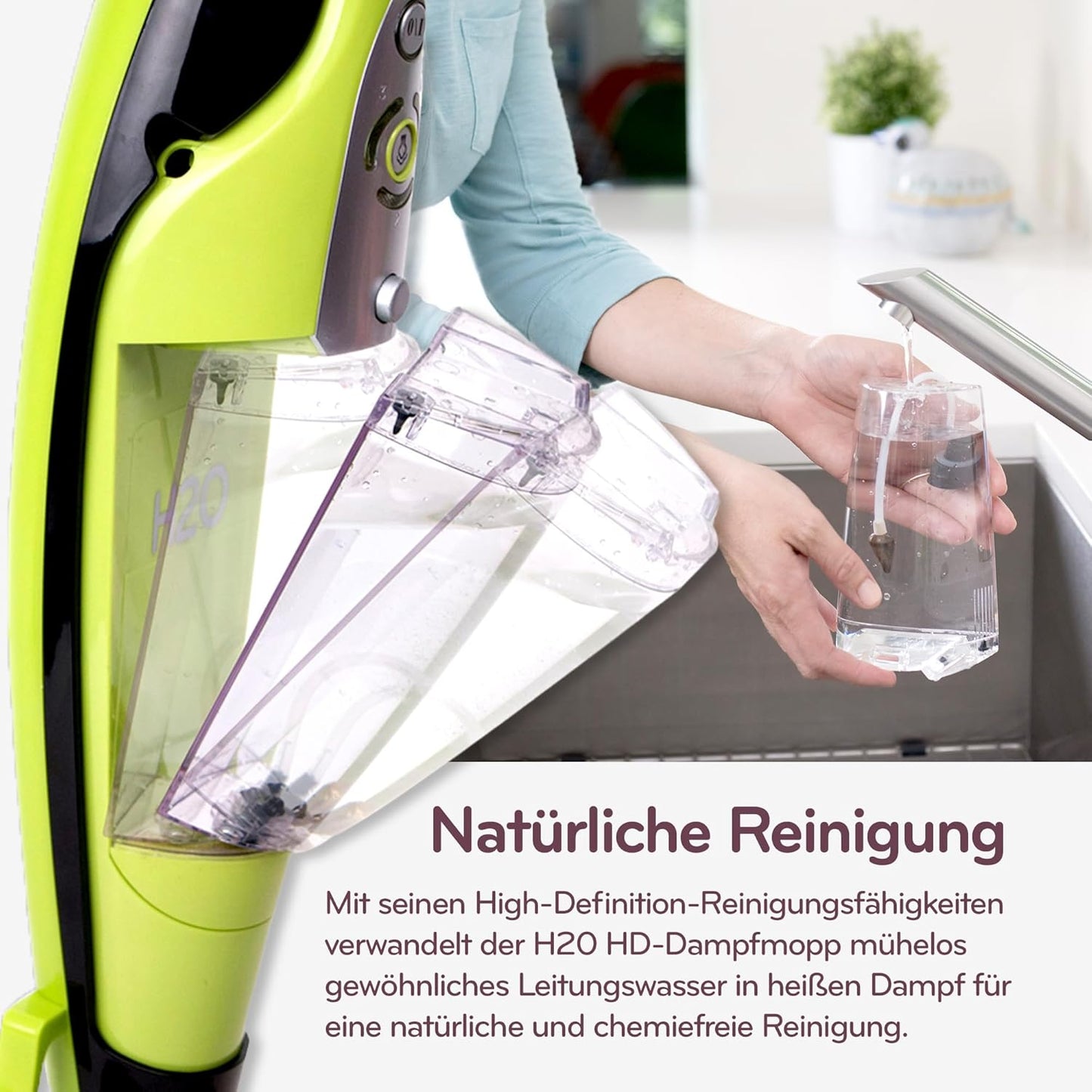 HD Dampfreiniger & Dampfbesen, H2O HD