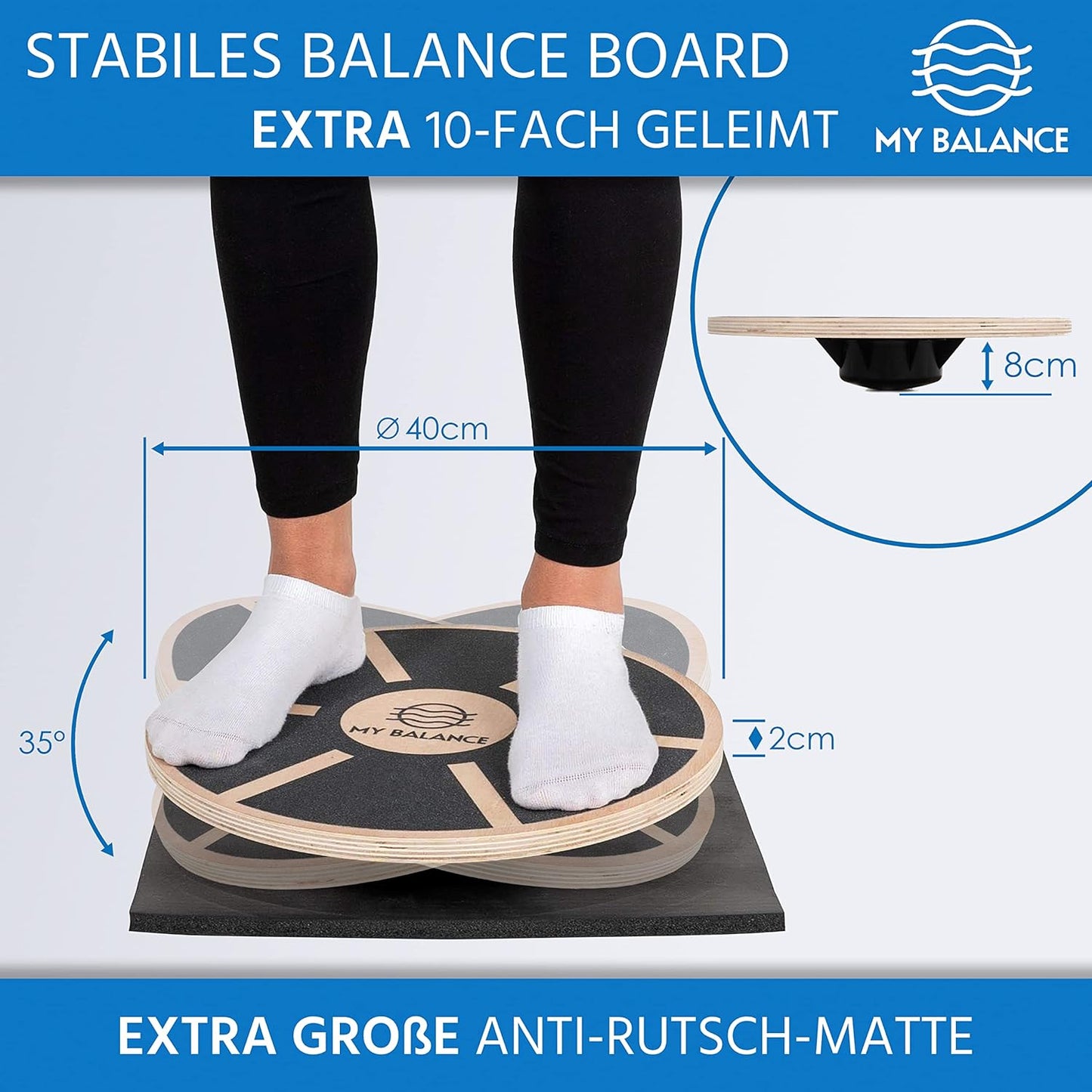 Premium Balance Board, Holz
