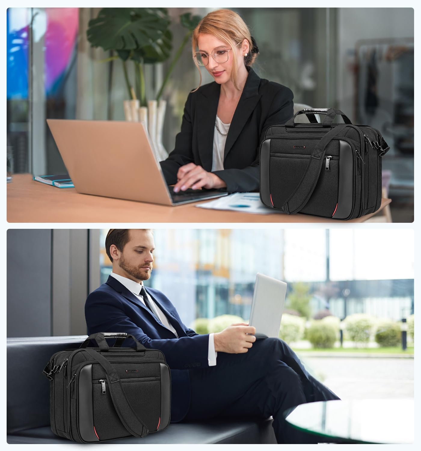 Erweiterbare Laptoptasche
