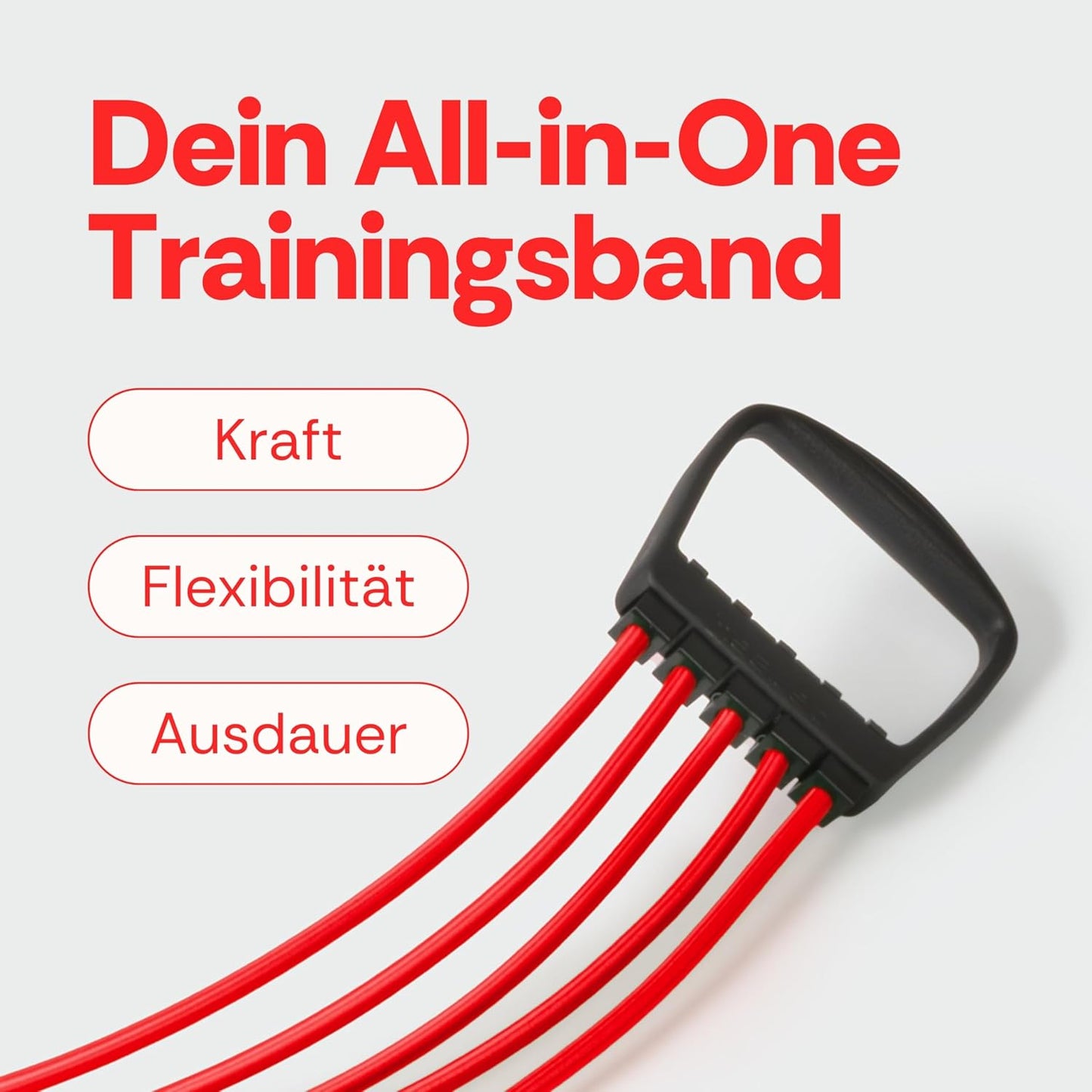 Expander mit Griffen aus Naturlatex, 15-75 kg