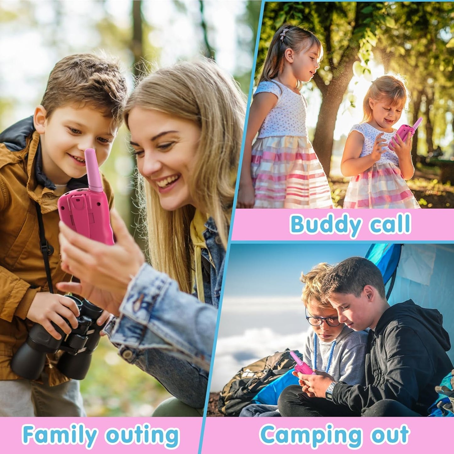 Walkie-Talkie für Kinder, Rosa