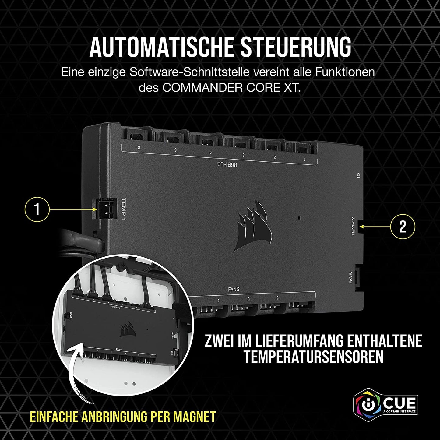 iCUE COMMANDER CORE XT, Lüftersteuerung
