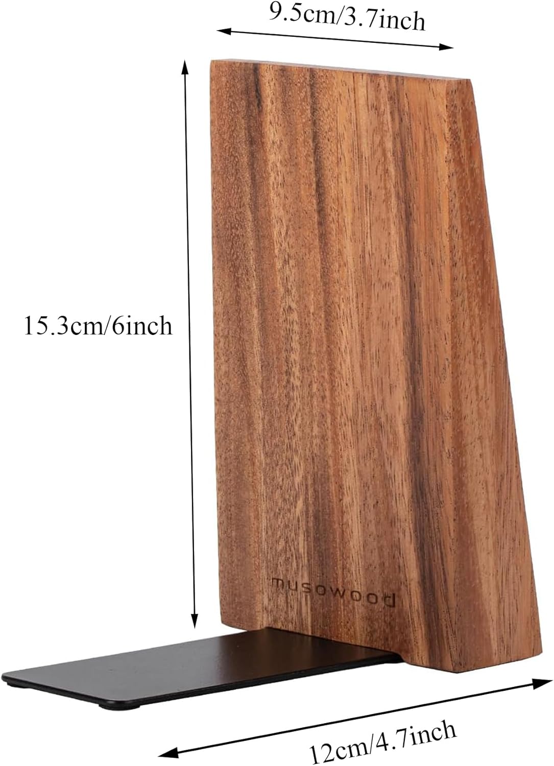 Holz-Buchstützen für Regale, Akazienholz