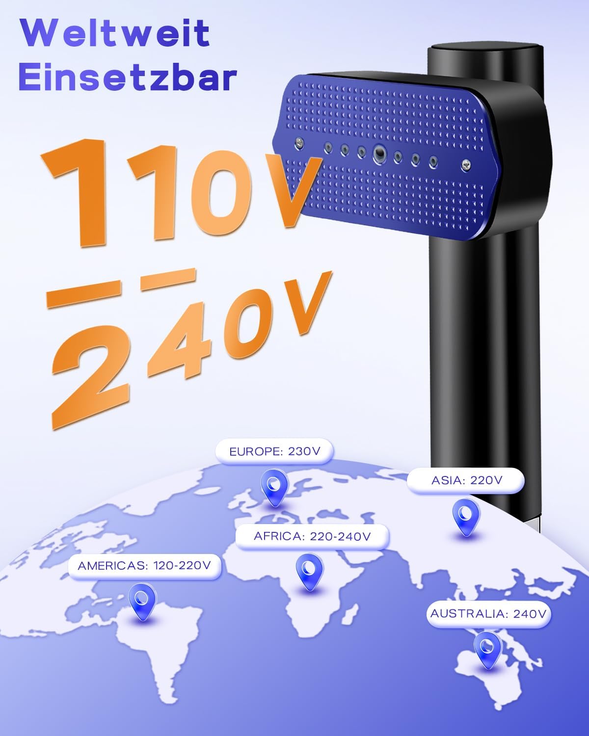 Tragbarer Dampfglätter