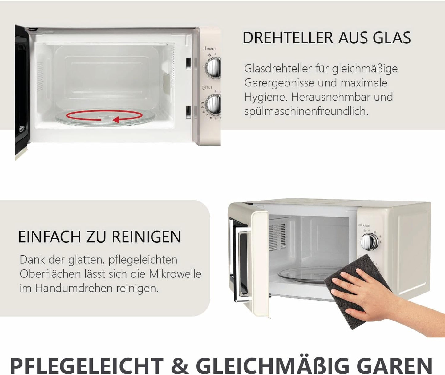 Retro-Mikrowelle Homeline MWR25.3